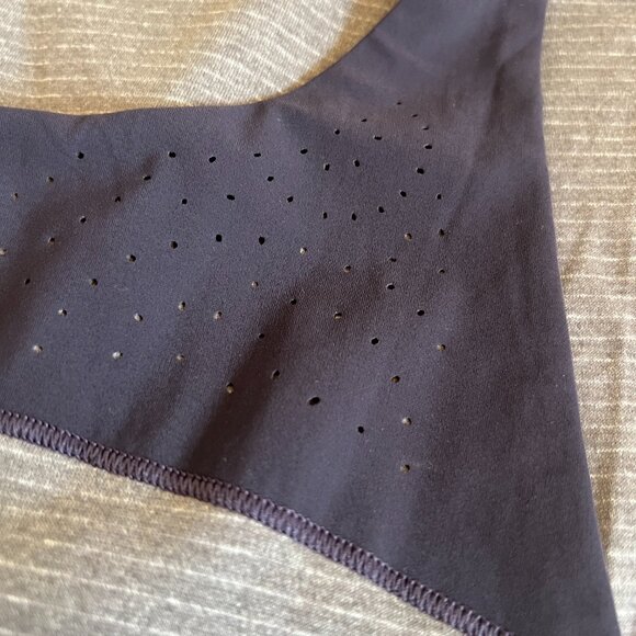 Lulu Lemon-  SIZE 4 - Racerback Tank - Open back - Loose Fit - Slate Gray/Grape - Picture 7 of 12